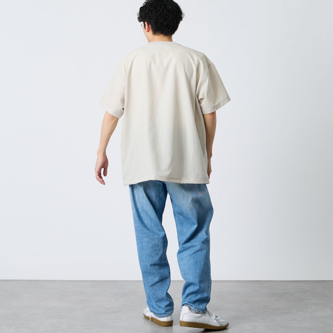 NANGA [ナンガ] ドットエア(R) コンフィーTシャツ [N2500-1J300A] S.BEG &&モデル身長：168cm 着用サイズ：L&&