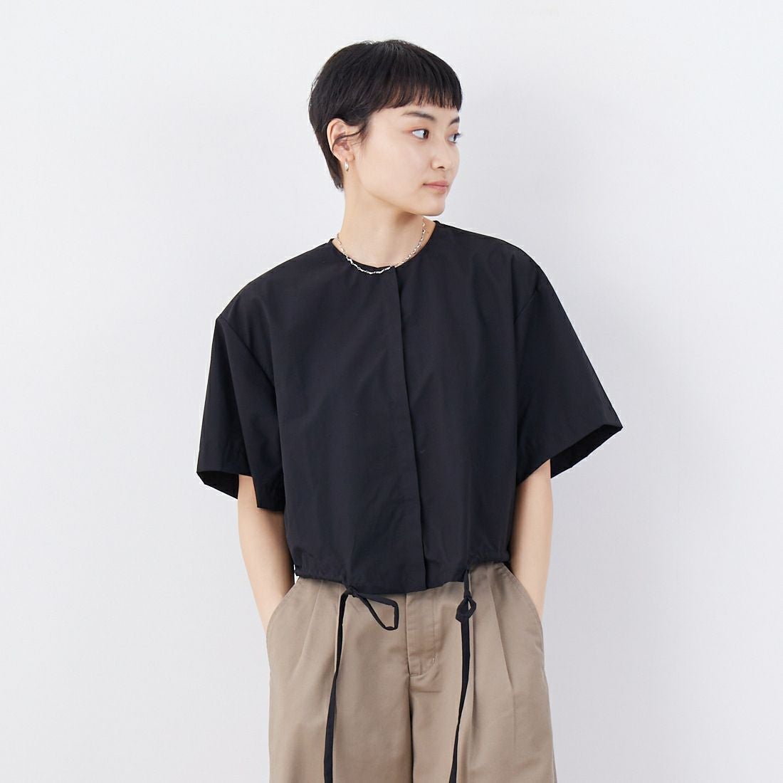 99 BLACK&&モデル身長：160cm 着用サイズ：F&&