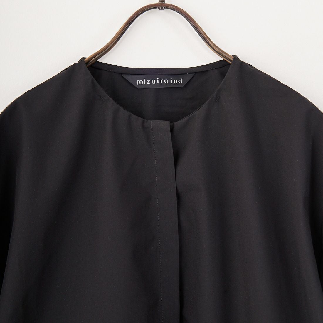 mizuiro ind [ミズイロインド] ローストリングシャツ [2-230089] 99 BLACK