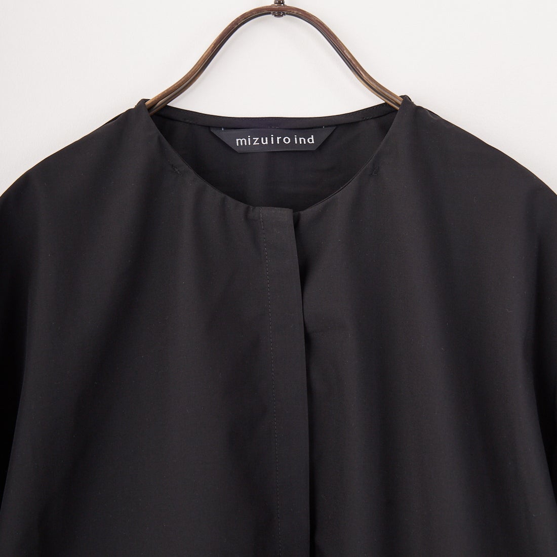 mizuiro ind [ミズイロインド] ローストリングシャツ [2-230089] 99 BLACK