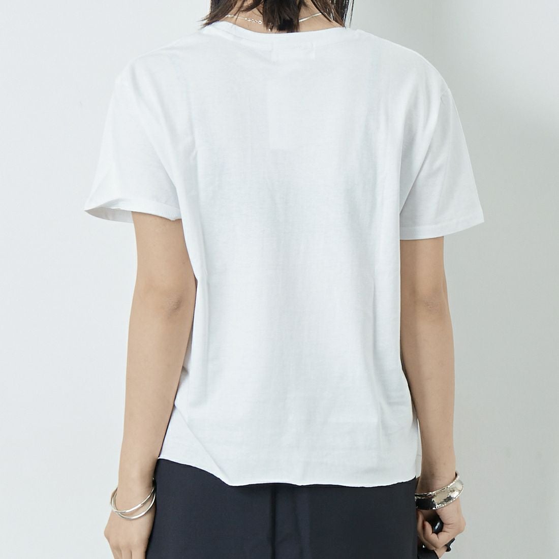 REGENCY WORKS [リージェンシーワークス] ロゴプリントショートスリーブTシャツ [02076-12] WHITE/BLAC