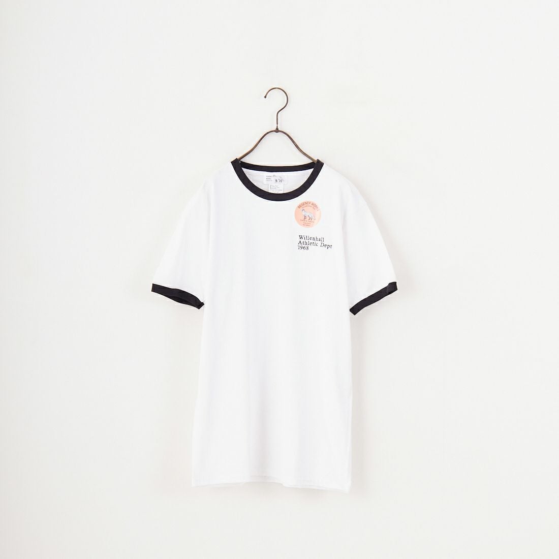 REGENCY WORKS [リージェンシーワークス] ロゴ刺繍リンガーTシャツ [SS34EM-03] WHT/BK/BK