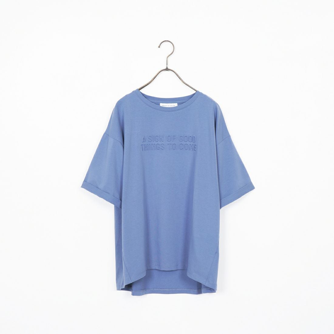 Maison de L'allure [メゾン ドゥ ラリュール] エンボスロゴTシャツ [M25112028] 12 BLUE