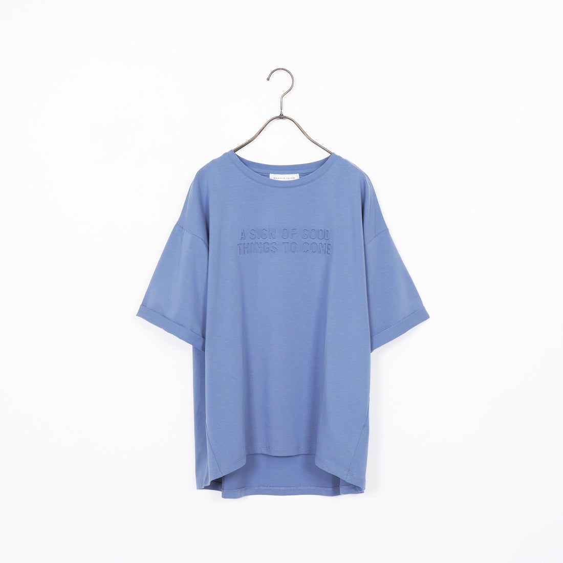 Maison de L'allure [メゾン ドゥ ラリュール] エンボスロゴTシャツ [M25112028] 12 BLUE