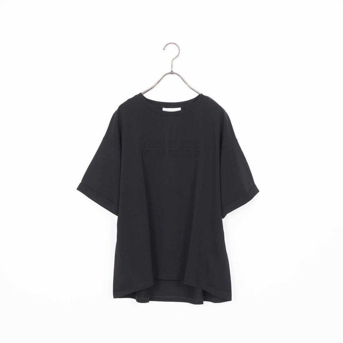 Maison de L'allure [メゾン ドゥ ラリュール] エンボスロゴTシャツ [M25112028] 09 BLACK