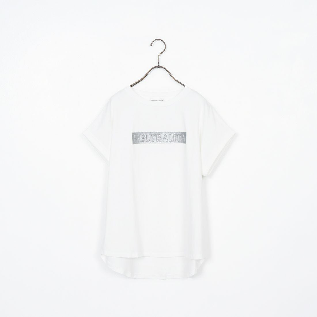 Maison de L'allure [メゾン ドゥ ラリュール] エンボスラメロゴTシャツ [M25112030]02 OFF