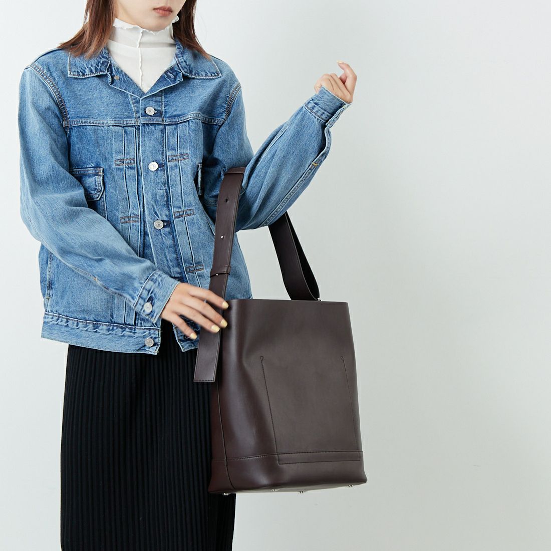 &MyuQ [アンドミューク] JUNO バケツ型トートバッグ [MCB071] BORDEAUX