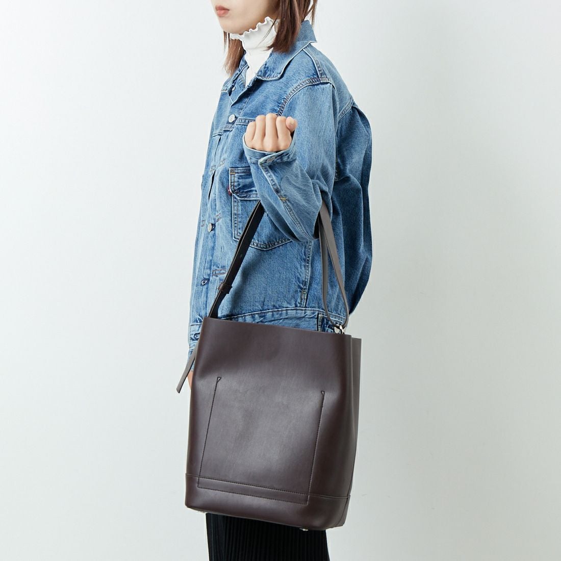 &MyuQ [アンドミューク] JUNO バケツ型トートバッグ [MCB071] BORDEAUX