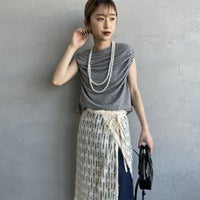 07 GRAY&&モデル身長：150cm 着用サイズ：F&&