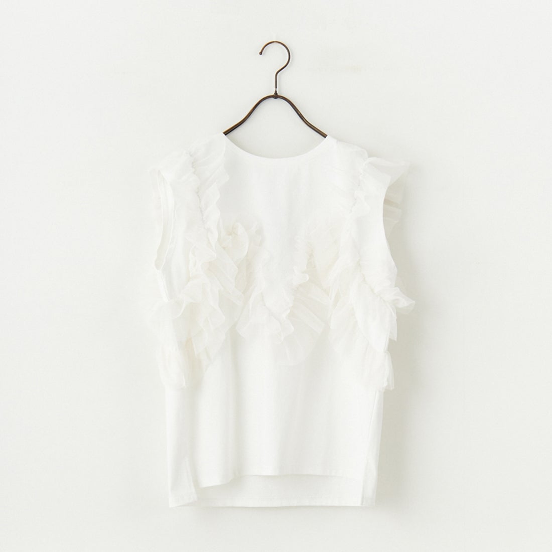 nenom [ネノム] マルチWAY チュールフリルドッキングノースリーブTシャツ [NE25112033] 02 OFF