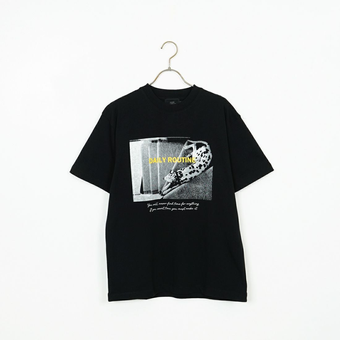 SLICK [スリック] レギュラーフィットプリントTシャツ [5230111] 700 BLACK