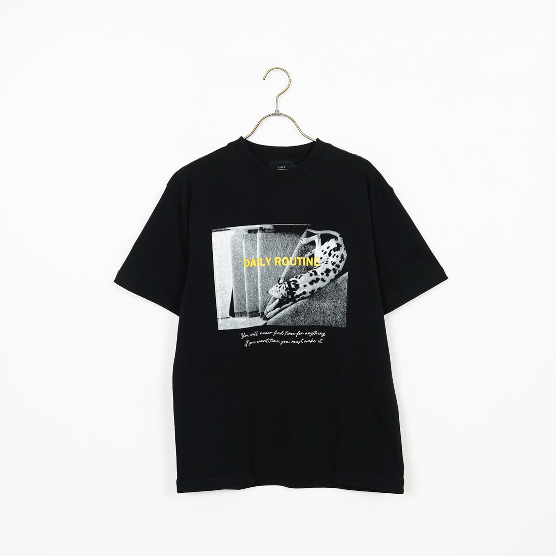 SLICK [スリック] レギュラーフィットプリントTシャツ [5230111] 700 BLACK