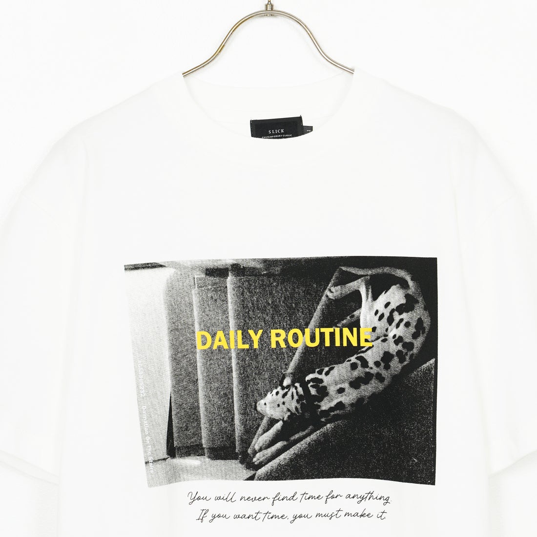 SLICK [スリック] レギュラーフィットプリントTシャツ [5230111] 900 WHITE