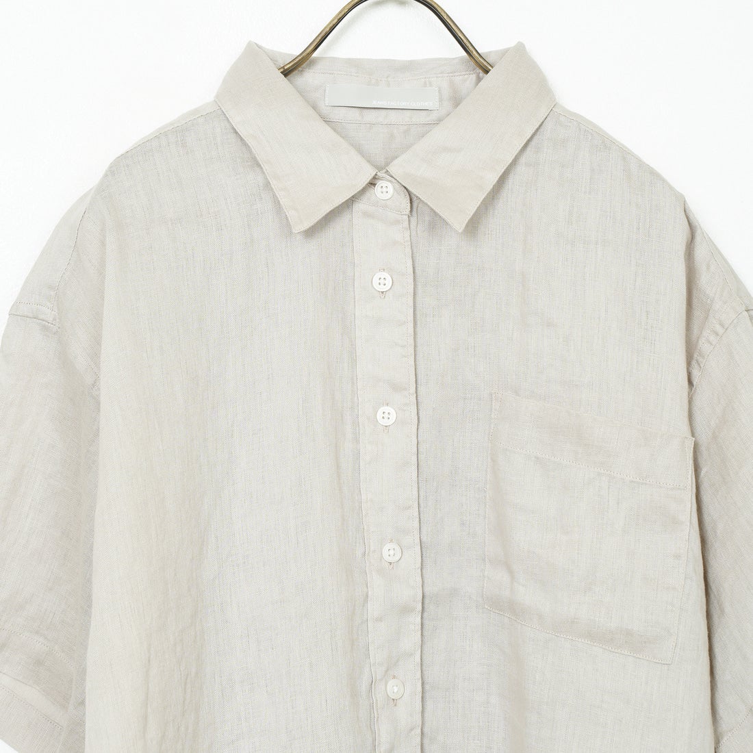 Jeans Factory Clothes [ジーンズファクトリークローズ] リネンショートスリーブシャツ [LFP501] BEIGE