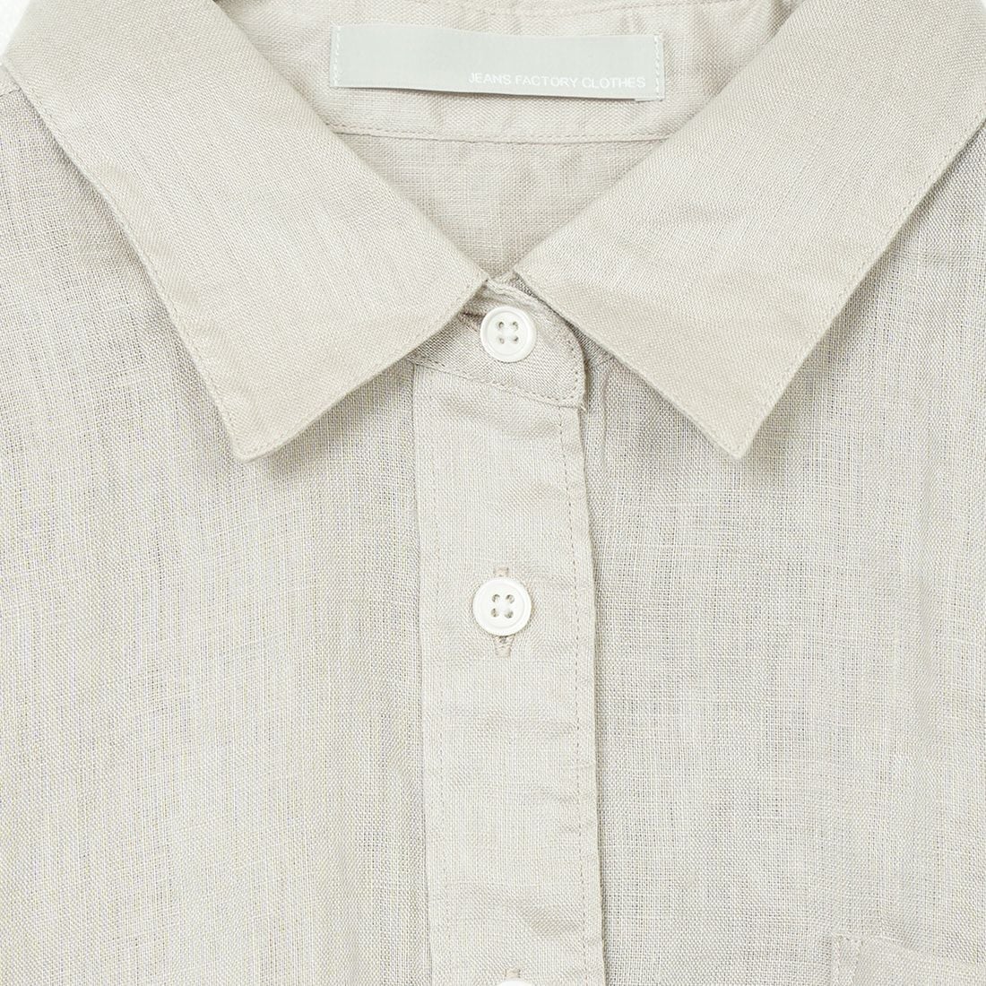 Jeans Factory Clothes [ジーンズファクトリークローズ] リネンショートスリーブシャツ [LFP501] BEIGE
