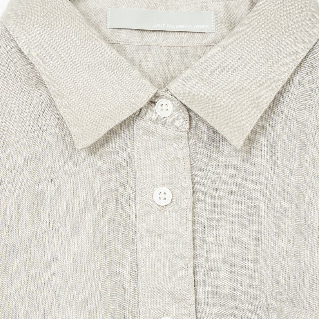 Jeans Factory Clothes [ジーンズファクトリークローズ] リネンショートスリーブシャツ [LFP501] BEIGE
