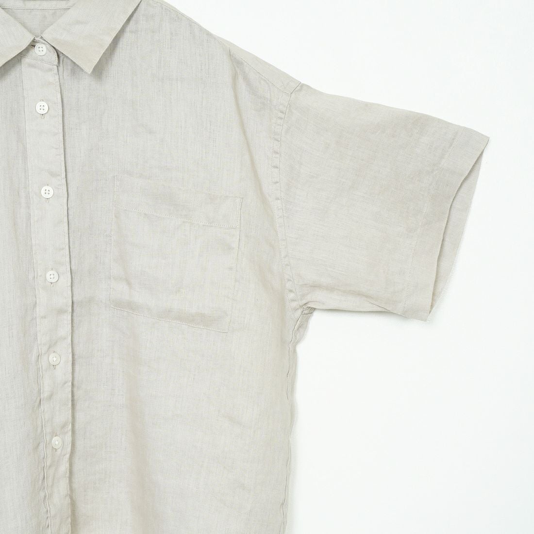Jeans Factory Clothes [ジーンズファクトリークローズ] リネンショートスリーブシャツ [LFP501] BEIGE