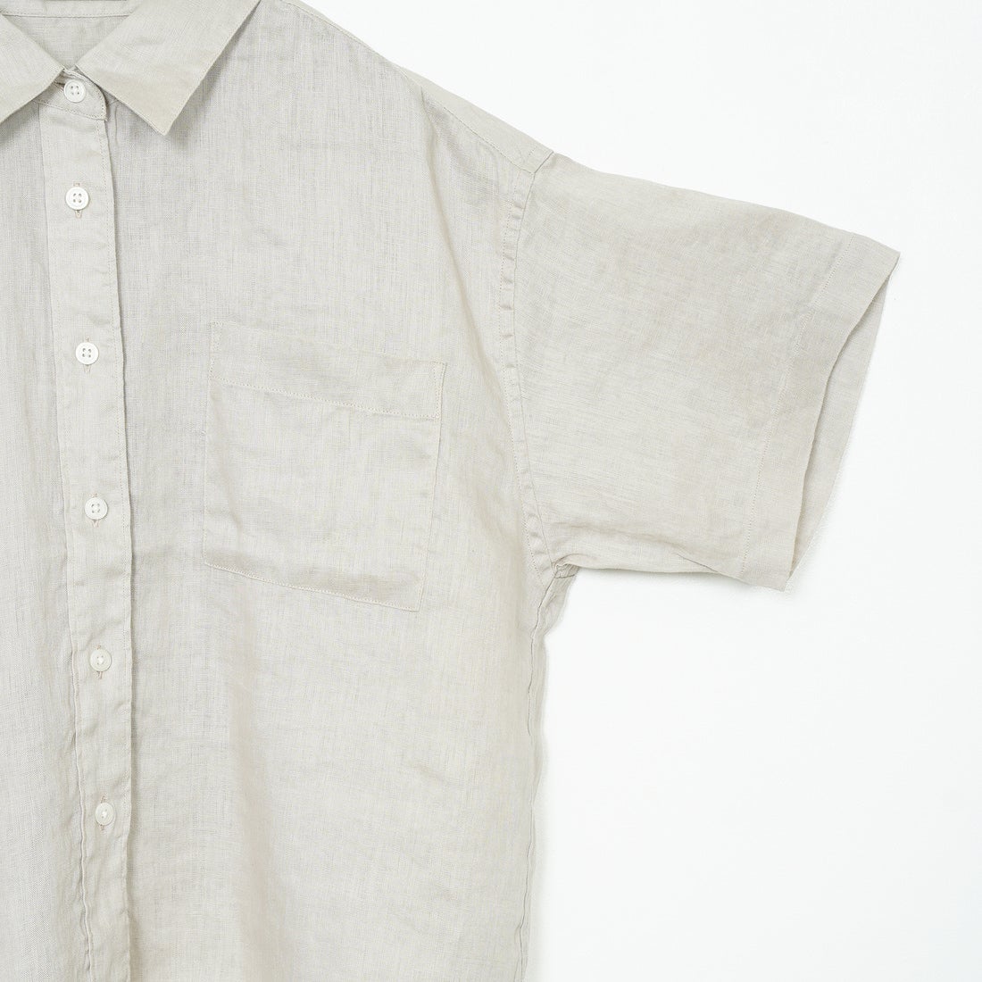 Jeans Factory Clothes [ジーンズファクトリークローズ] リネンショートスリーブシャツ [LFP501] BEIGE