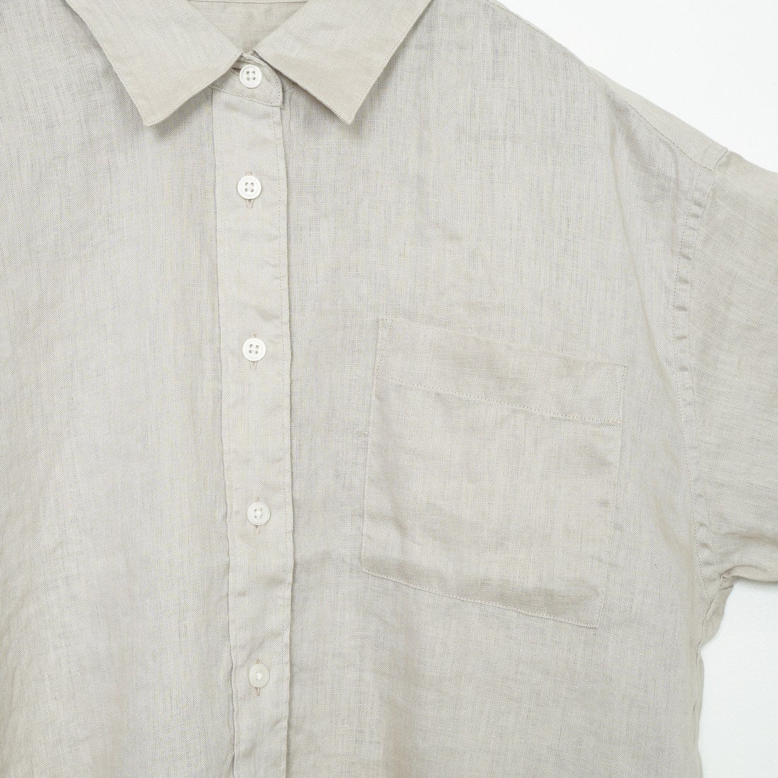 Jeans Factory Clothes [ジーンズファクトリークローズ] リネンショートスリーブシャツ [LFP501] BEIGE