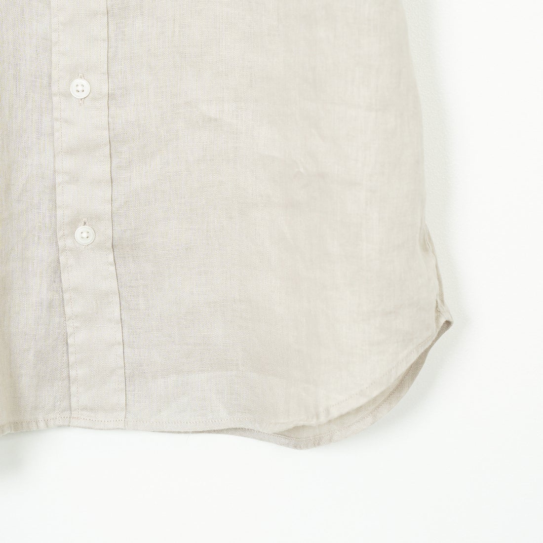 33Degrees [サーティスリーディグリーズ] フレンチリネン ショートスリーブシャツ [BFP612] BEIGE