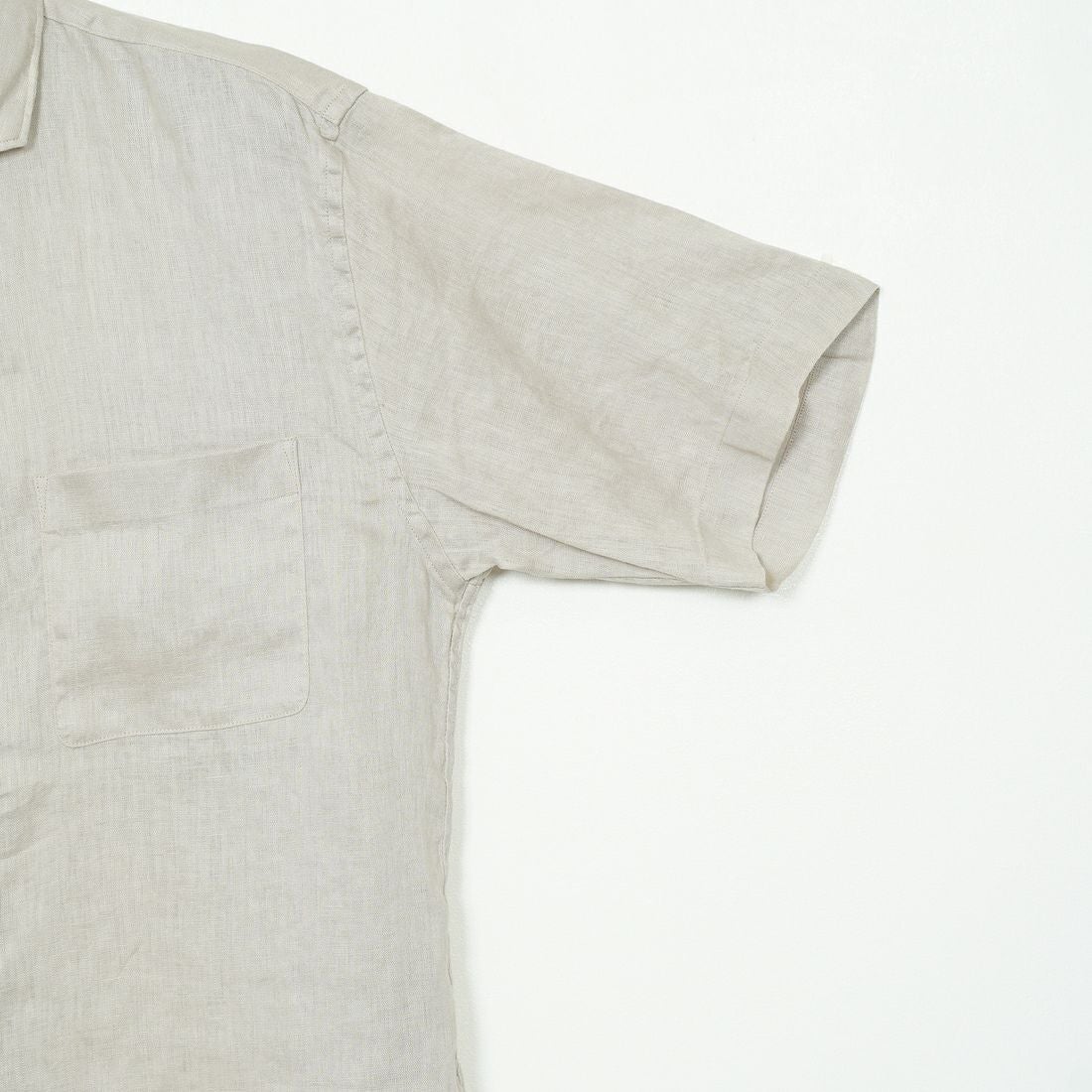33Degrees [サーティスリーディグリーズ] フレンチリネン ショートスリーブシャツ [BFP612] BEIGE