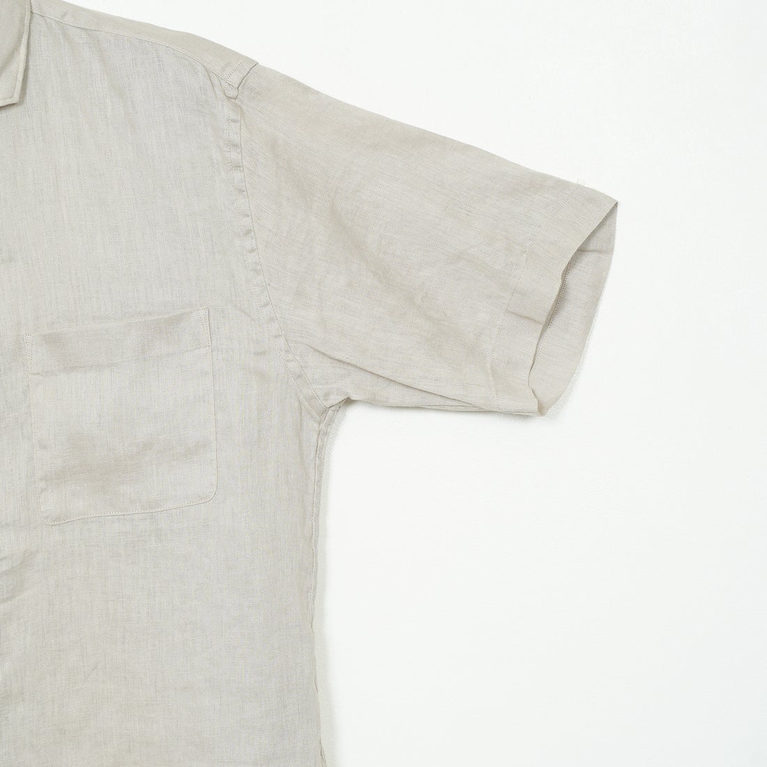 33Degrees [サーティスリーディグリーズ] フレンチリネン ショートスリーブシャツ [BFP612] BEIGE