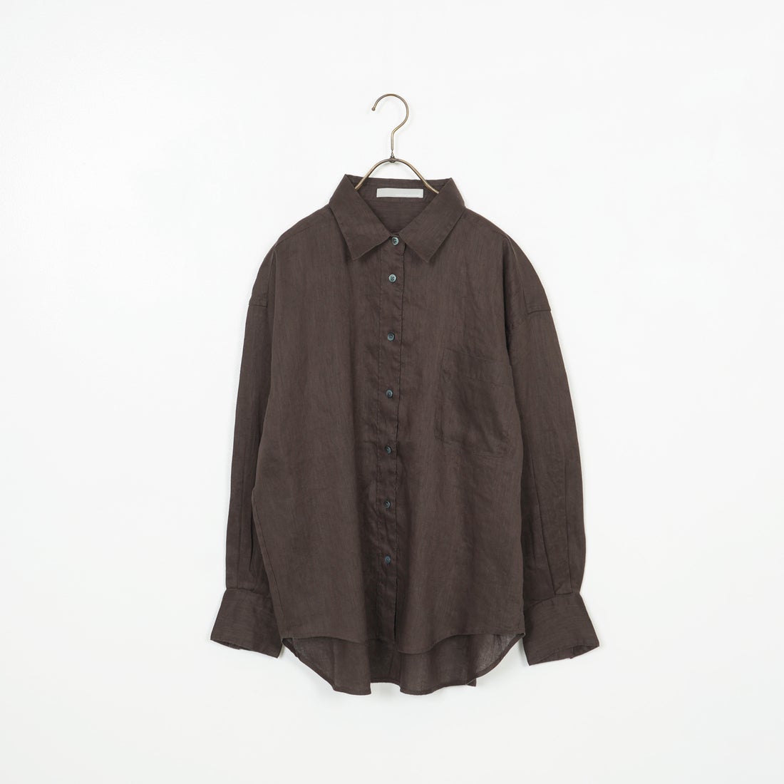 Jeans Factory Clothes [ジーンズファクトリークローズ] ロングスリーブ リネンシャツ [LFE101] BROWN
