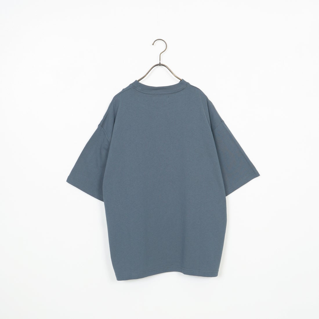 33Degrees [サーティスリーディグリーズ] 髭おじさんサガラ刺繍半袖Tシャツ [TDR-252-024] F BLUE GRY