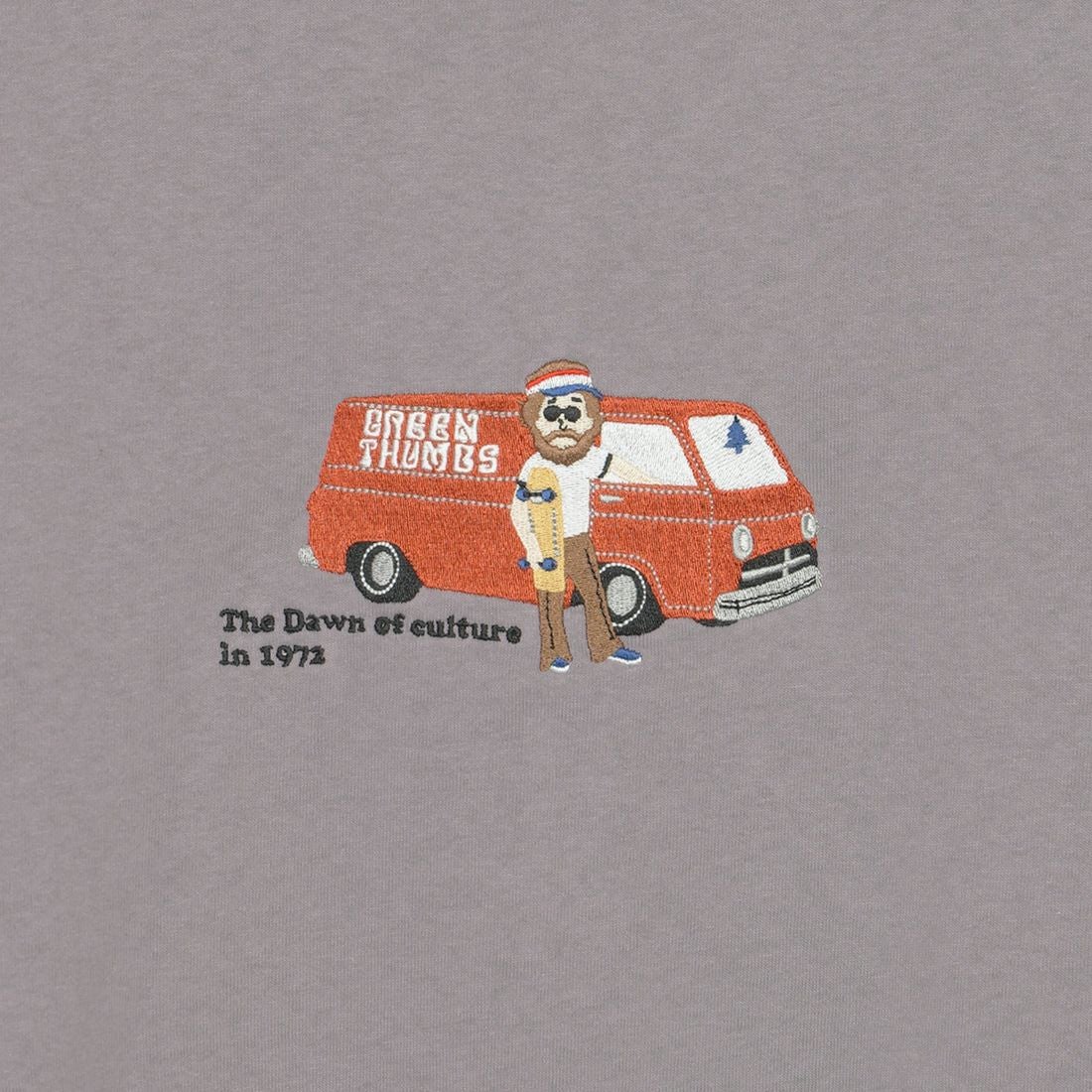 33Degrees [サーティスリーディグリーズ] 髭おじさんサガラ刺繍半袖Tシャツ [TDR-252-024] I GRYGE