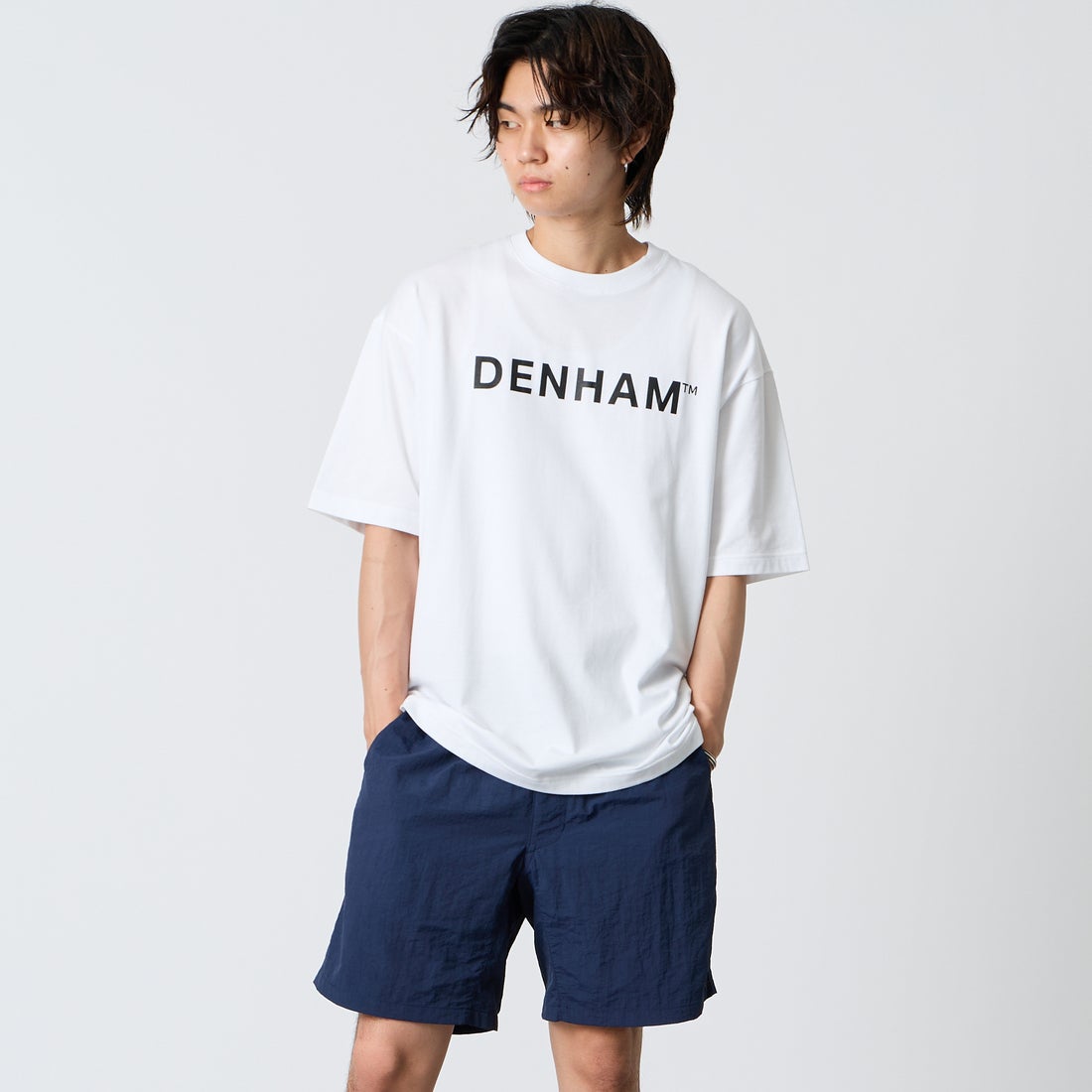 WHITE&&モデル身長：177cm 着用サイズ：M&&