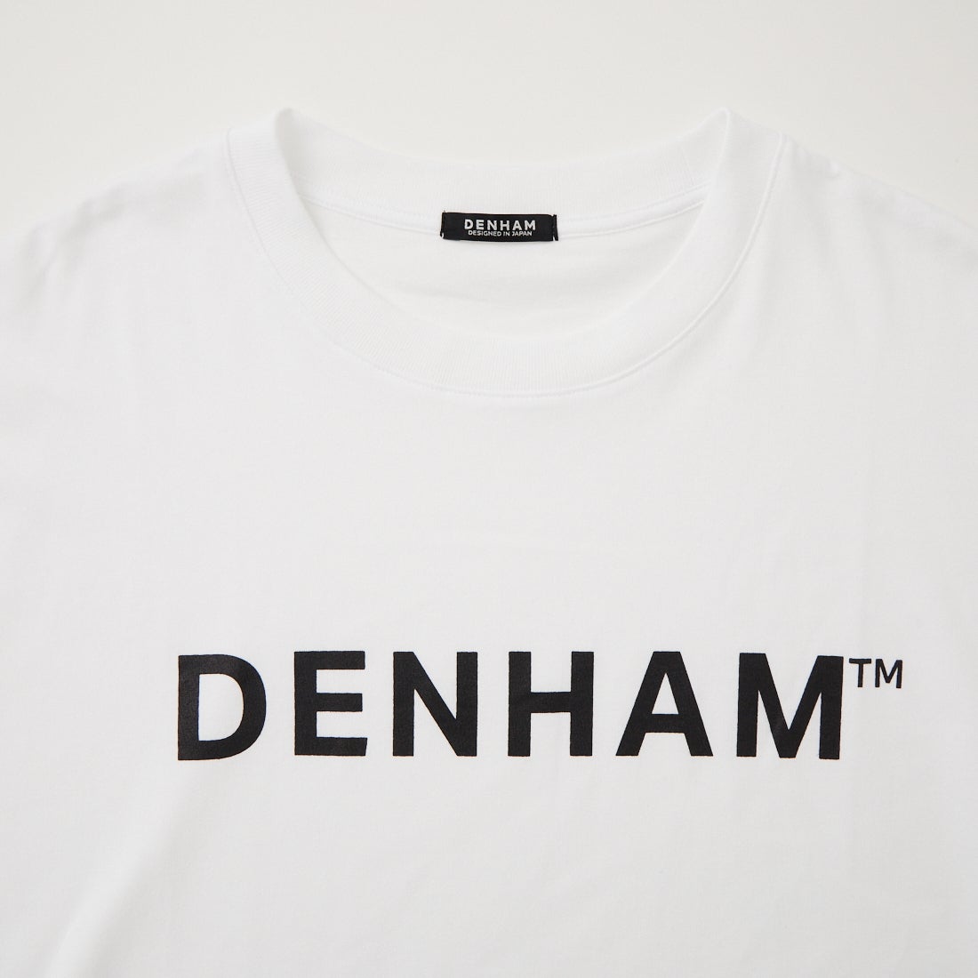 DENHAM [デンハム] ビッグロゴTシャツ [BIG-LOGO-T] WHITE