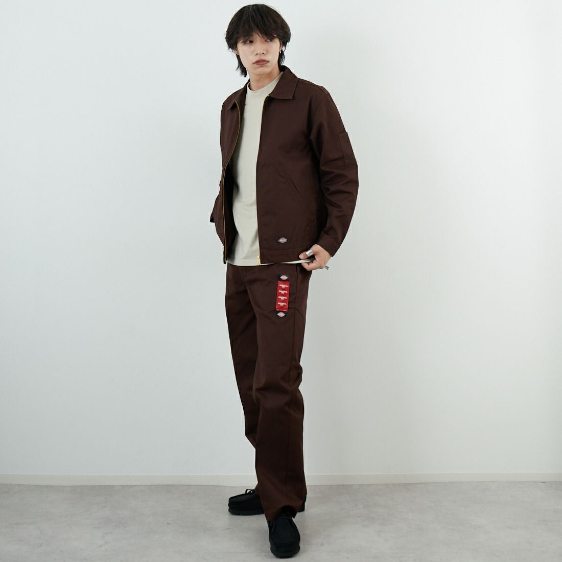 Dickies [ディッキーズ] Extended By GORO NAKATSUGAWA (MIN-NANO) 874 オリジナルワークパンツ [81184000] 71 Dﾌﾞﾗｳﾝ &&モデル身長：179cm 着用サイズ：32&&