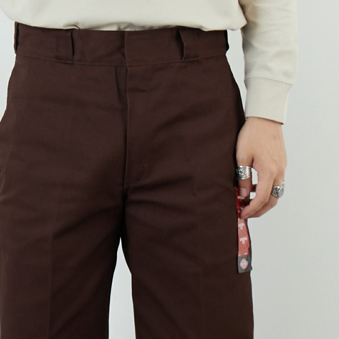 Dickies [ディッキーズ] Extended By GORO NAKATSUGAWA (MIN-NANO) 874 オリジナルワークパンツ [81184000] 71 Dﾌﾞﾗｳﾝ &&モデル身長：179cm 着用サイズ：32&&