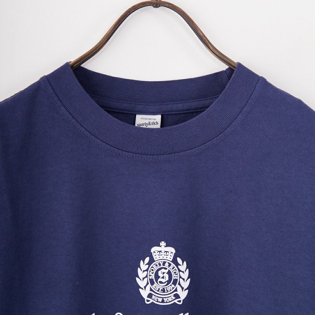 Sporty&Rich [スポーティアンドリッチ] H&W クレストTシャツ [TO043612241] DARK NAVY