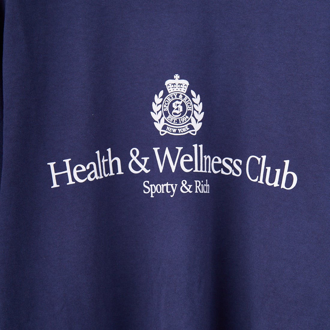 Sporty&Rich [スポーティアンドリッチ] H&W クレストTシャツ [TO043612241] DARK NAVY