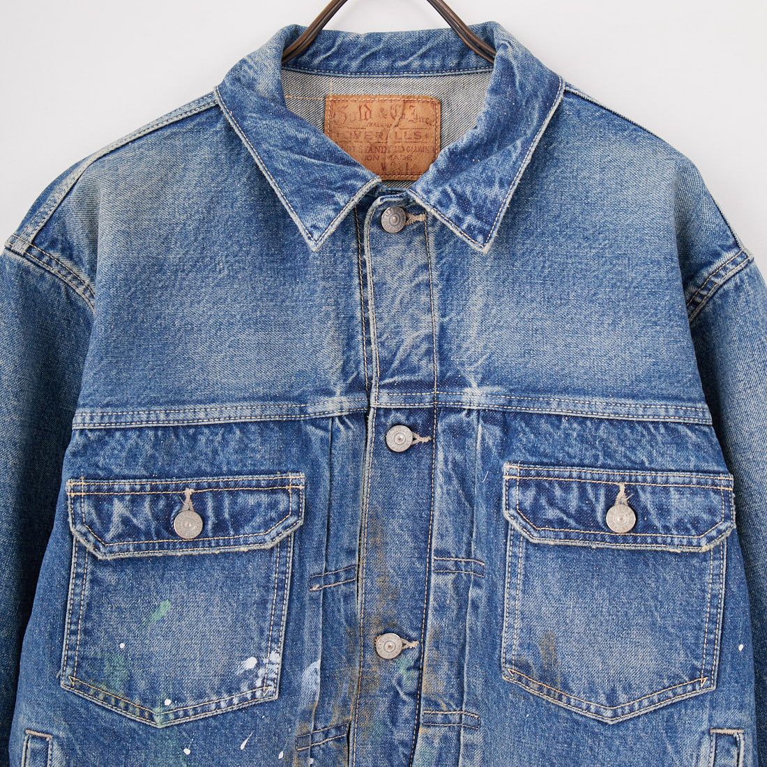 GOLD [ゴールド] 14oz ヴィンテージウォッシュデニムジャケット
