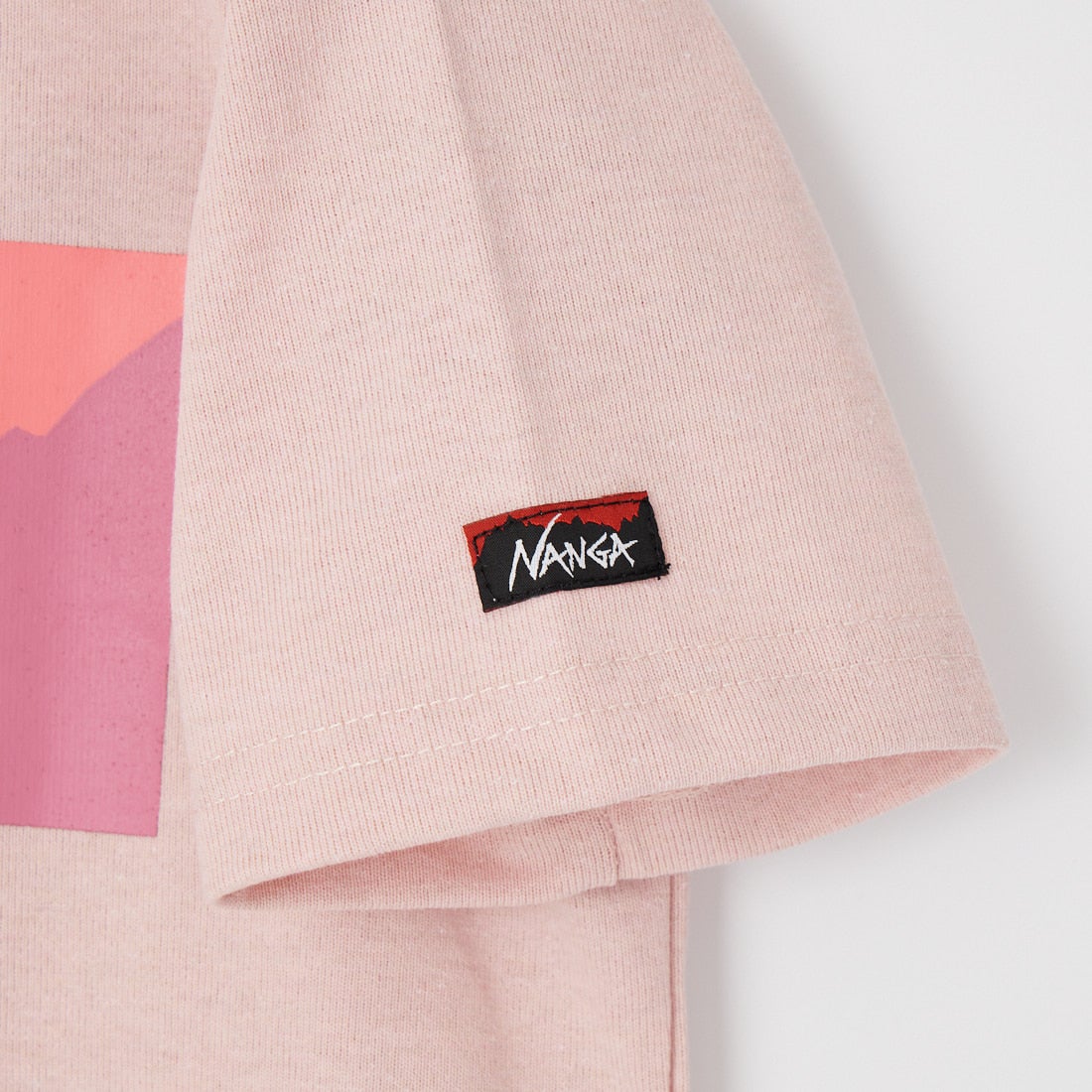 NANGA [ナンガ] エコハイブリッド ボックスロゴキッズTシャツ [N2504-6M532A] PINK
