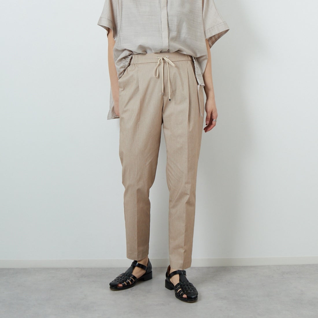 033 ﾍﾞｰｼﾞｭ&&モデル身長：160cm 着用サイズ：38&&