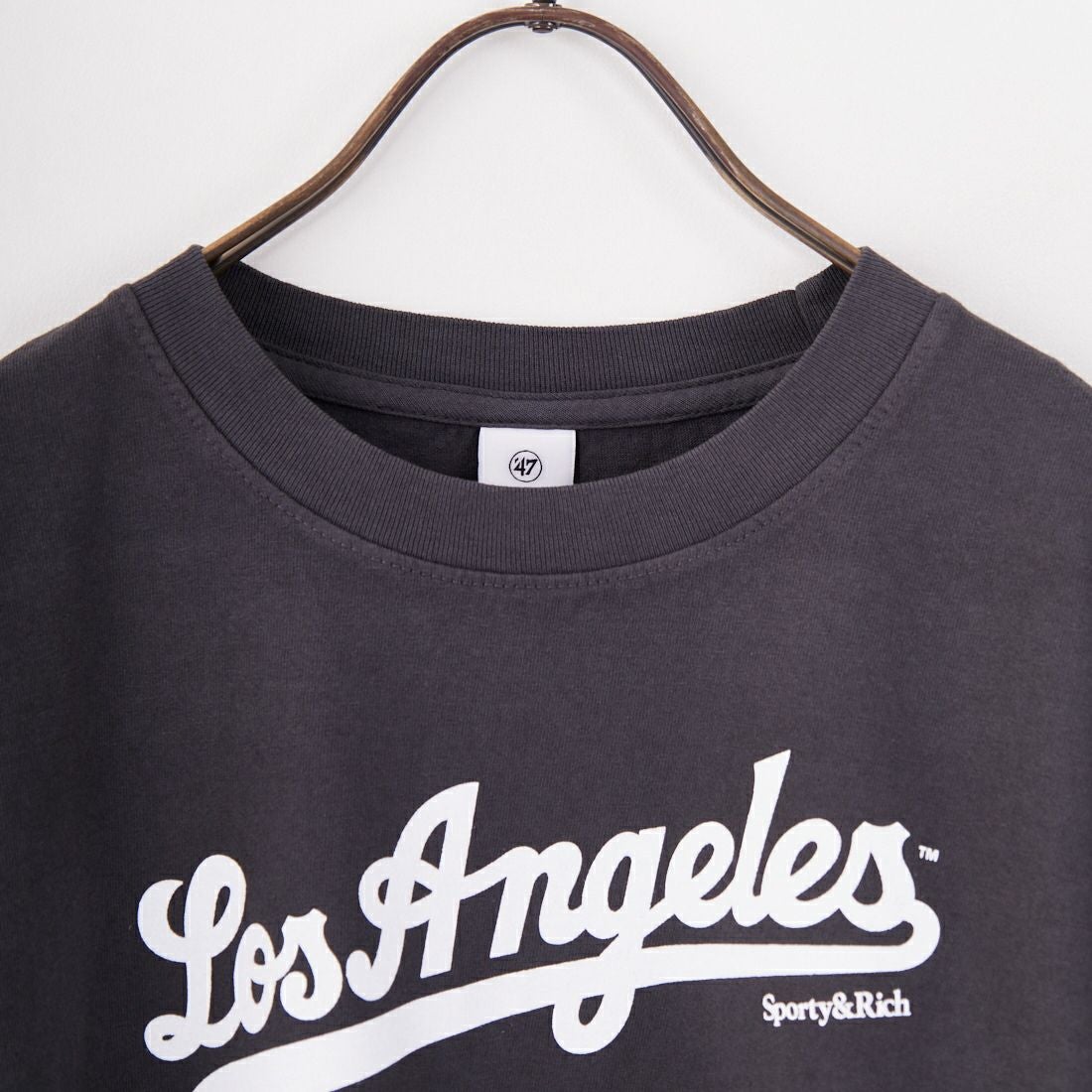 Sporty&Rich [スポーティアンドリッチ] ロサンゼルス・ドジャース ショートスリーブTシャツ [TO043627667] F.BLACK