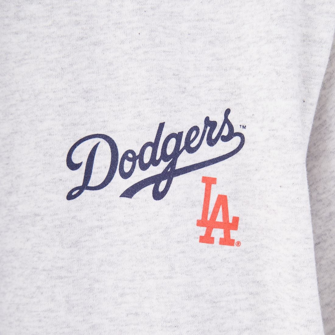 Sporty&Rich [スポーティアンドリッチ] ロサンゼルス・ドジャース セリフロゴTシャツ [TO043627666] H.GREY