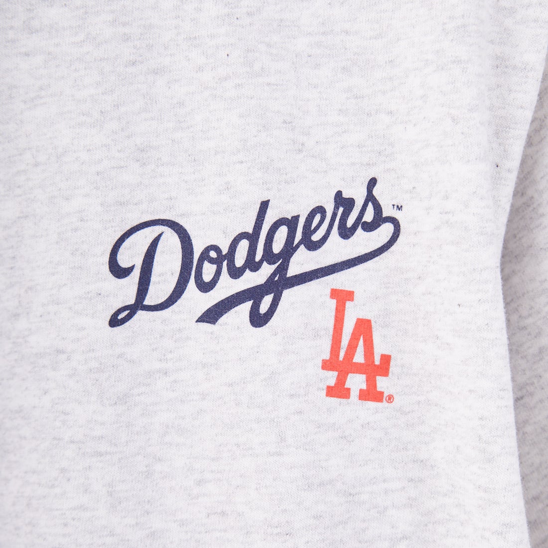 Sporty&Rich [スポーティアンドリッチ] ロサンゼルス・ドジャース セリフロゴTシャツ [TO043627666] H.GREY