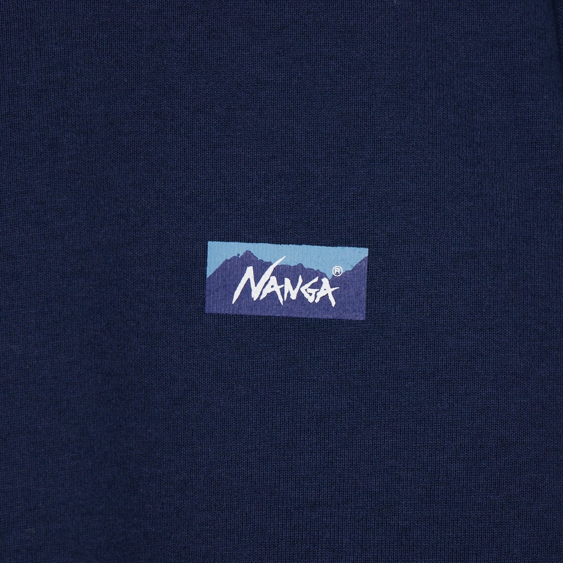 NANGA [ナンガ] エコハイブリッド ミニボックスロゴキッズTシャツ [N2504-6M533A] D.NVY