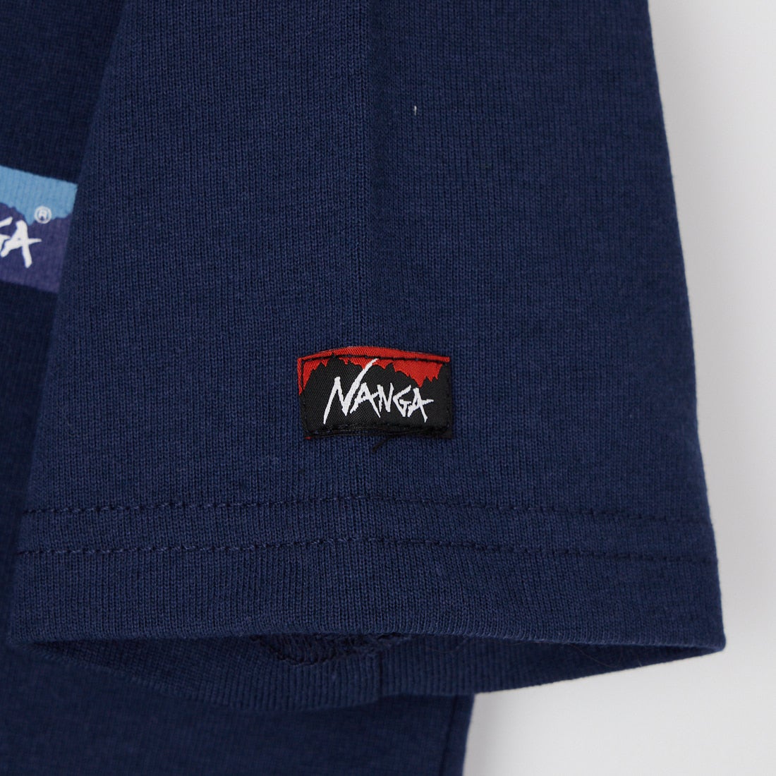 NANGA [ナンガ] エコハイブリッド ミニボックスロゴキッズTシャツ [N2504-6M533A] D.NVY