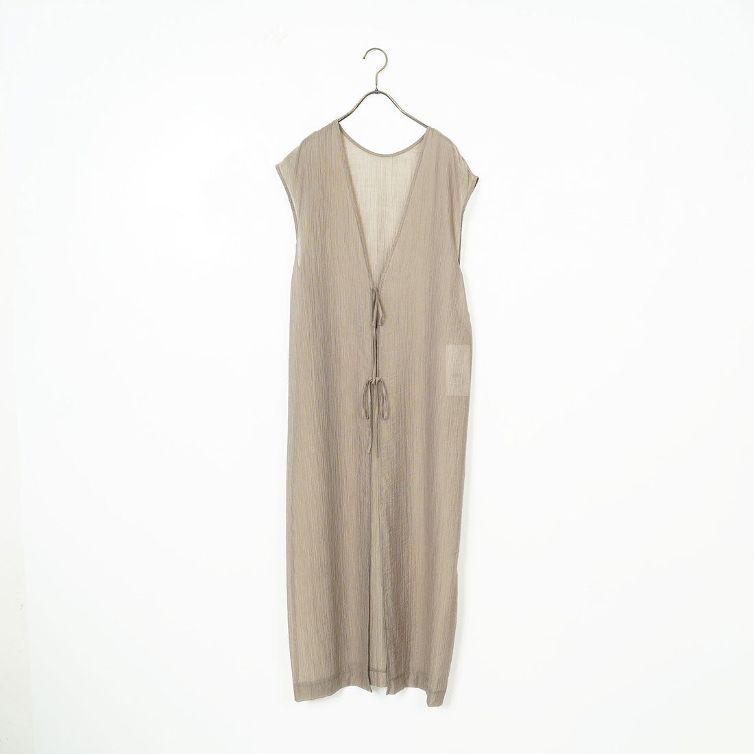 CLOCHE [クロシェ] 楊柳シアーロングジレ [51285724] ﾓｶ