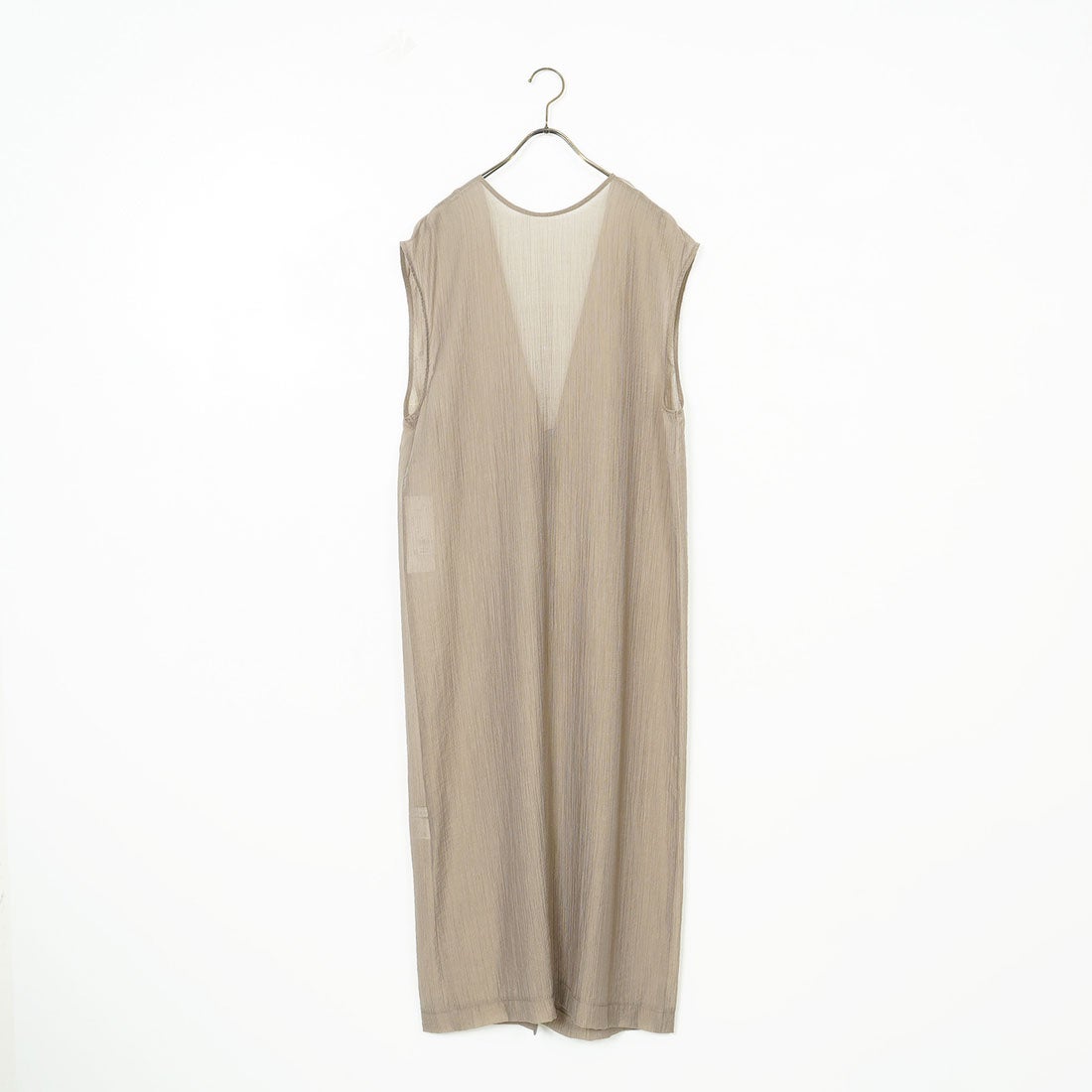 CLOCHE [クロシェ] 楊柳シアーロングジレ [51285724] ﾓｶ