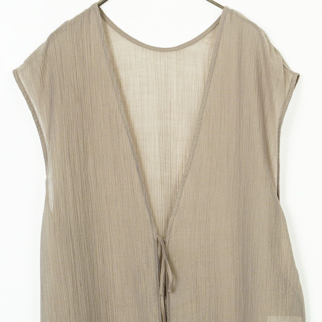 CLOCHE [クロシェ] 楊柳シアーロングジレ [51285724] ﾓｶ