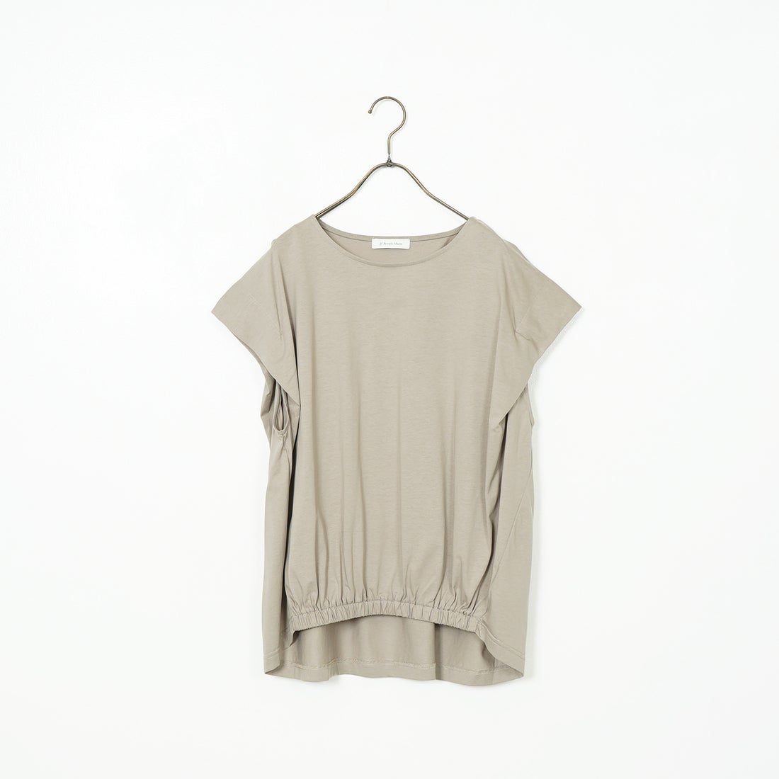 Jf Ready Made [ジェイエフレディメイド] ウエストギャザーシルケットTシャツ [3101104] 714 ｸﾞﾚｰﾍﾞ