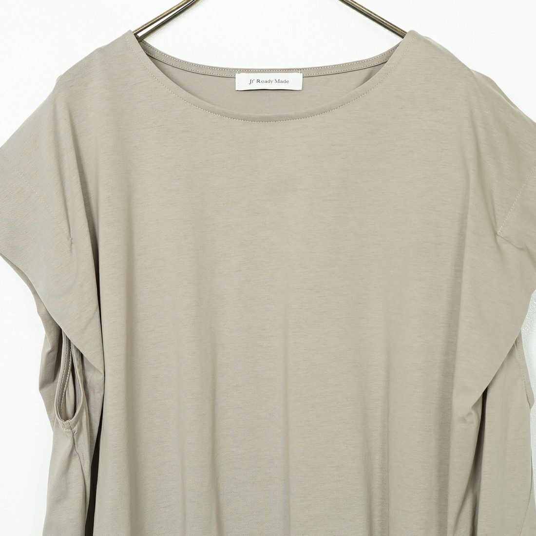 Jf Ready Made [ジェイエフレディメイド] ウエストギャザーシルケットTシャツ [3101104] 714 ｸﾞﾚｰﾍﾞ