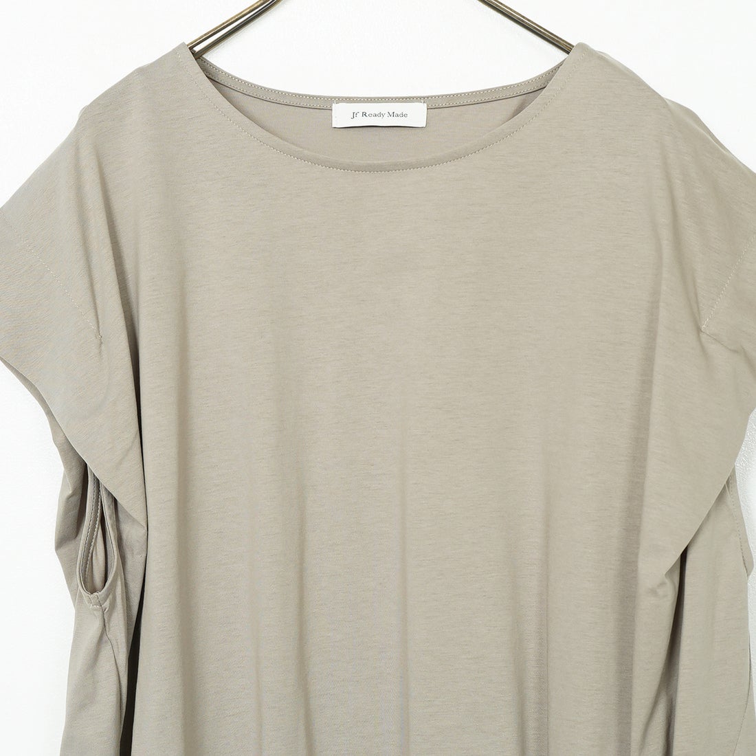 Jf Ready Made [ジェイエフレディメイド] ウエストギャザーシルケットTシャツ [3101104] 714 ｸﾞﾚｰﾍﾞ