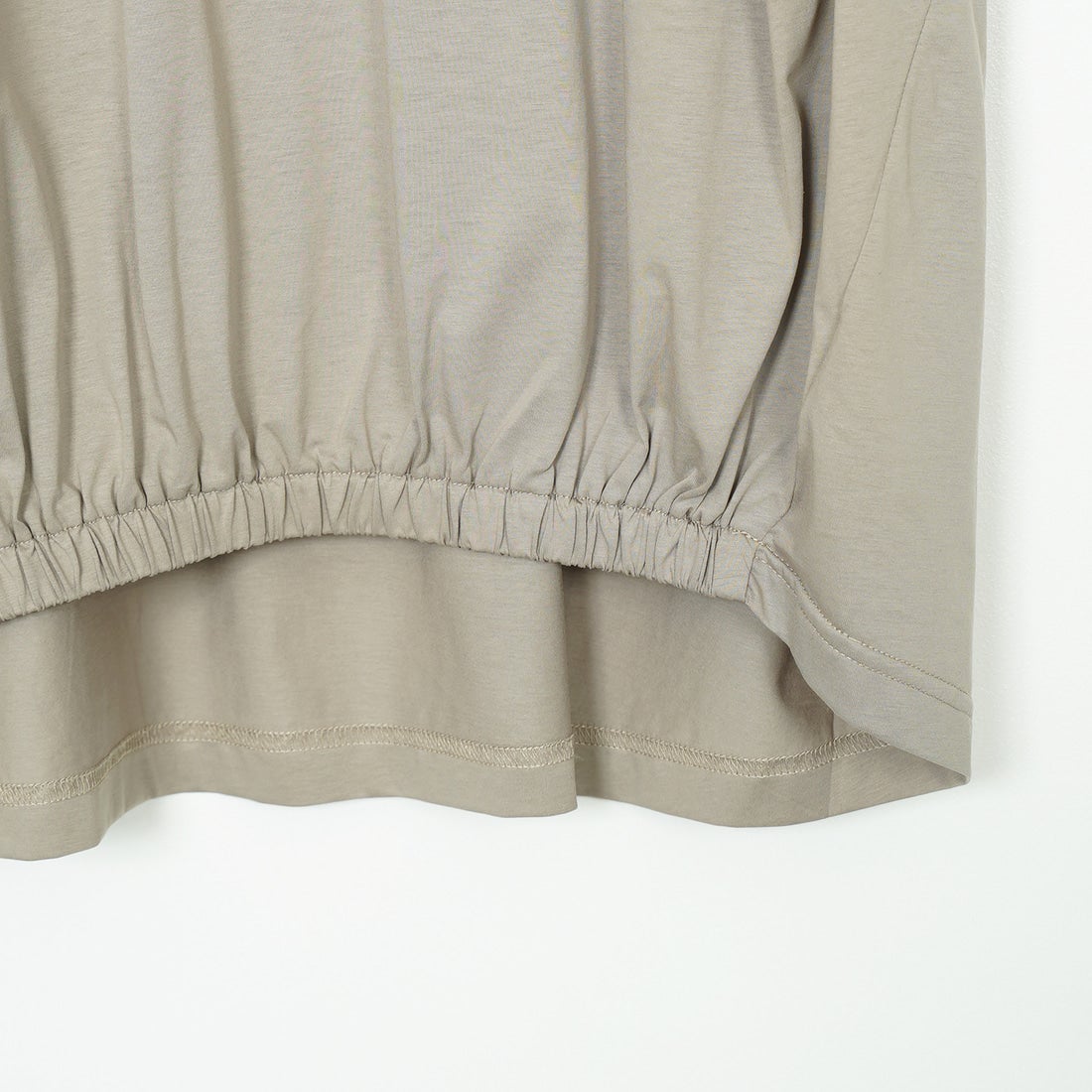 Jf Ready Made [ジェイエフレディメイド] ウエストギャザーシルケットTシャツ [3101104] 714 ｸﾞﾚｰﾍﾞ